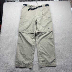VTG Y2K West Coast Cargo Tech Pants Zip Off Mens Size 38 Pants Beige Read